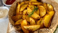 Patates Kızartmasına Alternatif: Biberiyeli Sarımsaklı Fırın Patates Tarifi