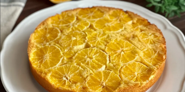 Bol Vitaminli: Portakallı Ters Yüz Kek Tarifi